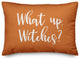 What Up, Witches? Lumbar Pillow, Orange, 14"x20"