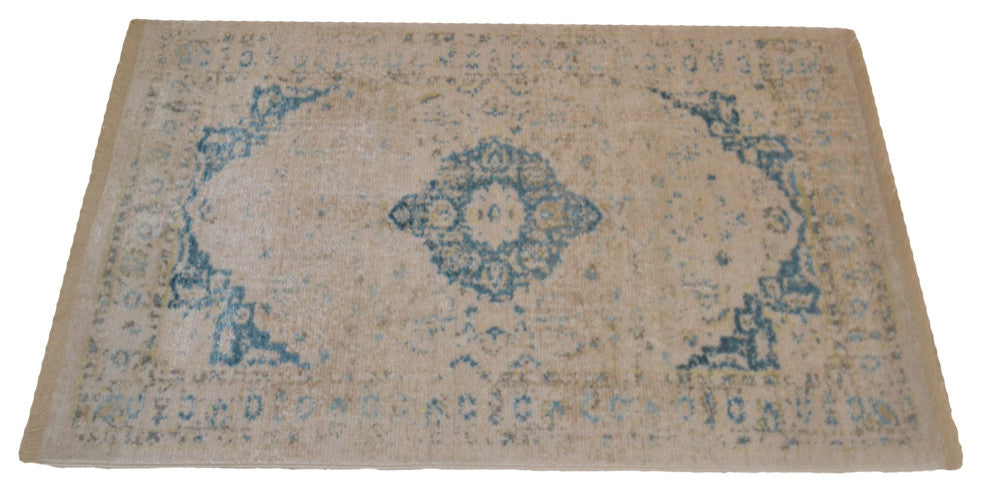 Machine Made Polyester Durable Indoor Outdoor Washable Oriental Pattern Footmat