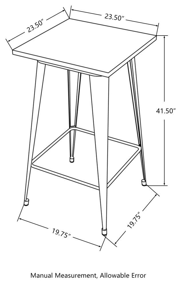 3 Piece Pub Table and Bar Chair Set