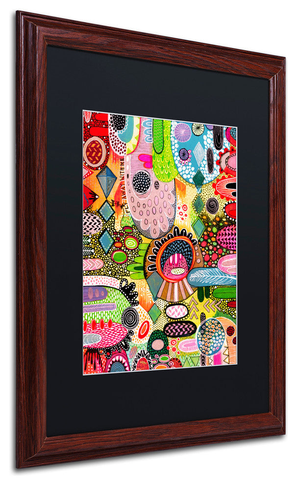 Hello Angel 'Fly With Me' Art, Wood Frame, Black Mat, 20x16