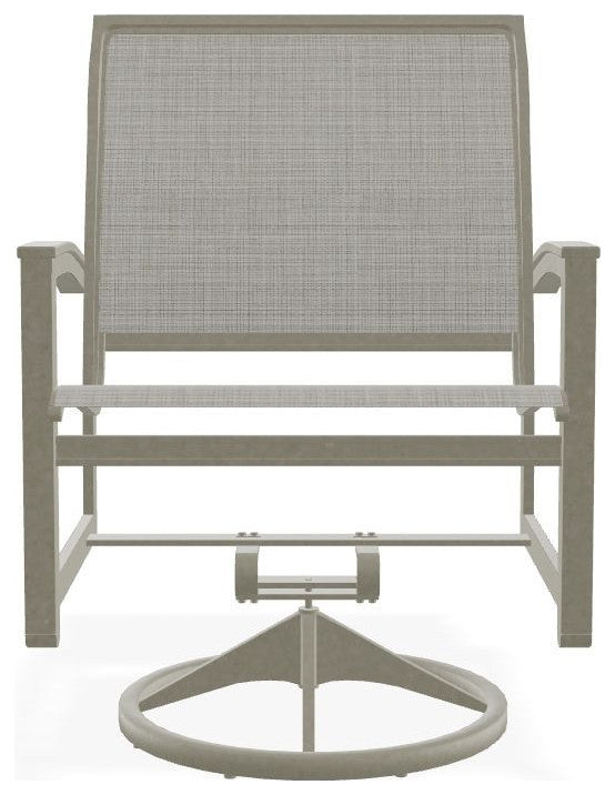 Bazza Sling Outdoor Swivel Rocker, Deacon/Storm