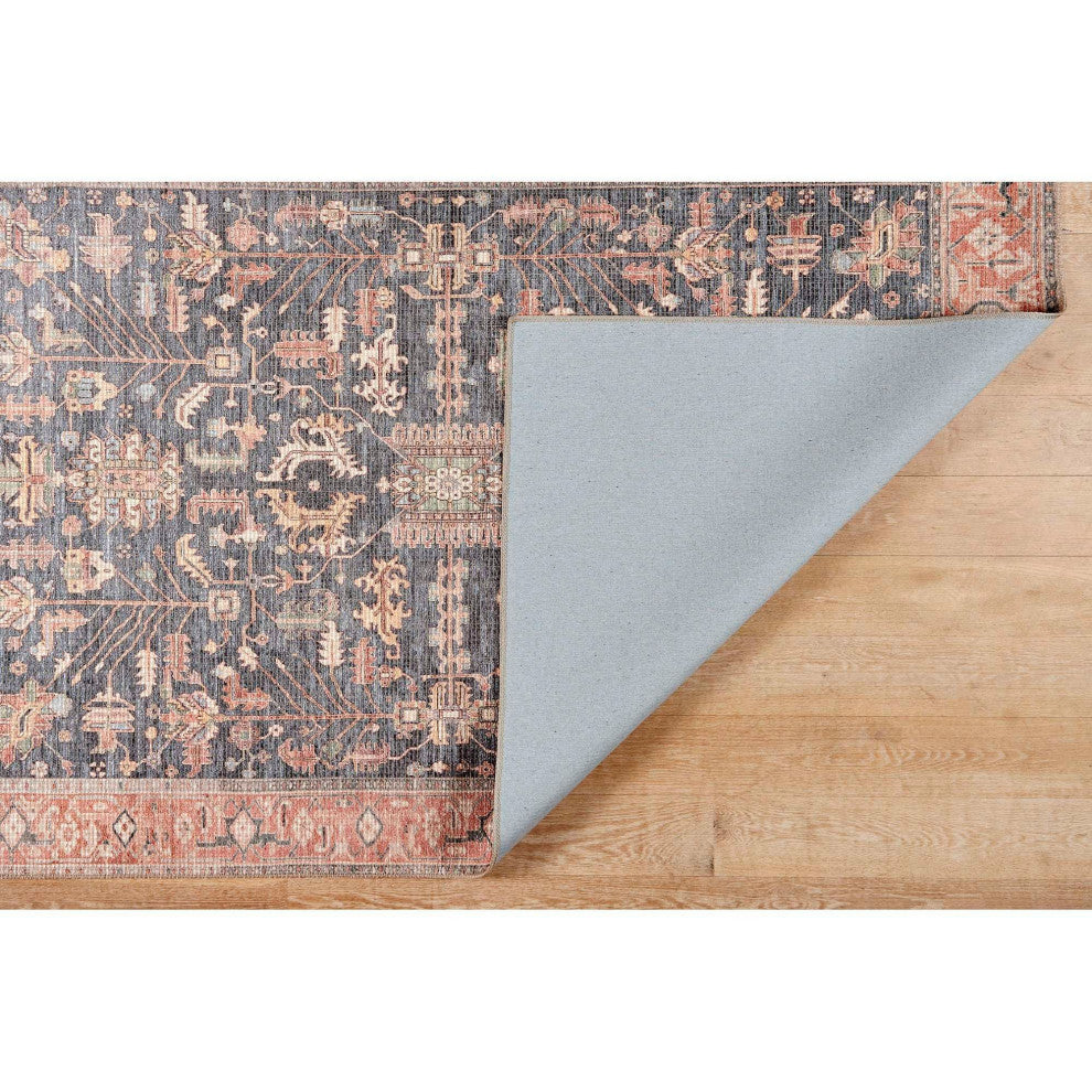 Avalon Persian Border Area Rug - Red, 3'9"x5'6"