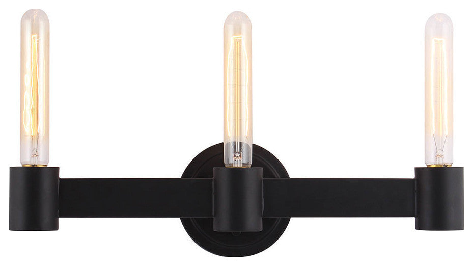 Broyles 3 Light Bath Bar Matte Black