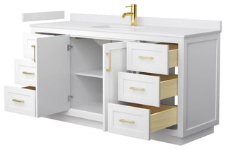 Wyndham Collection WCF2929-66S-VCA-MXX Miranda 66" - Green / White Cultured