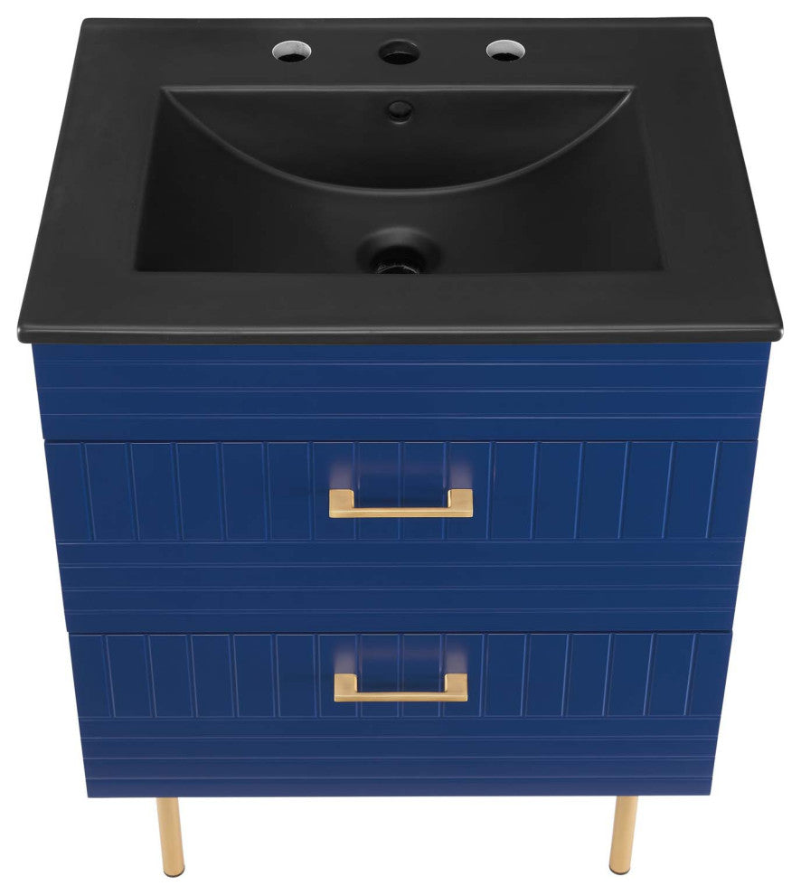 Daybreak 24" Bathroom Vanity, Blue Black