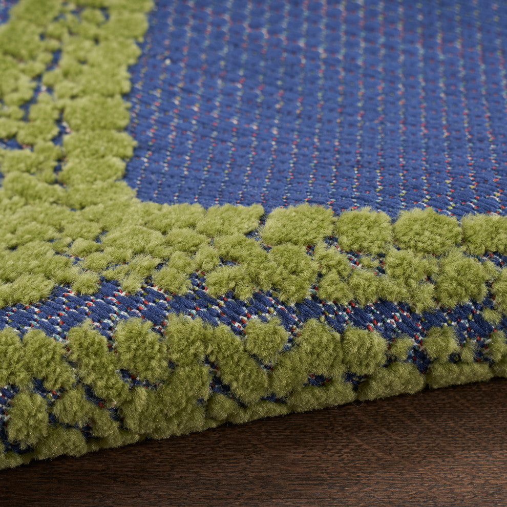 Nourison Aloha 9' x 12' Blue Multicolor Outdoor Area Rug