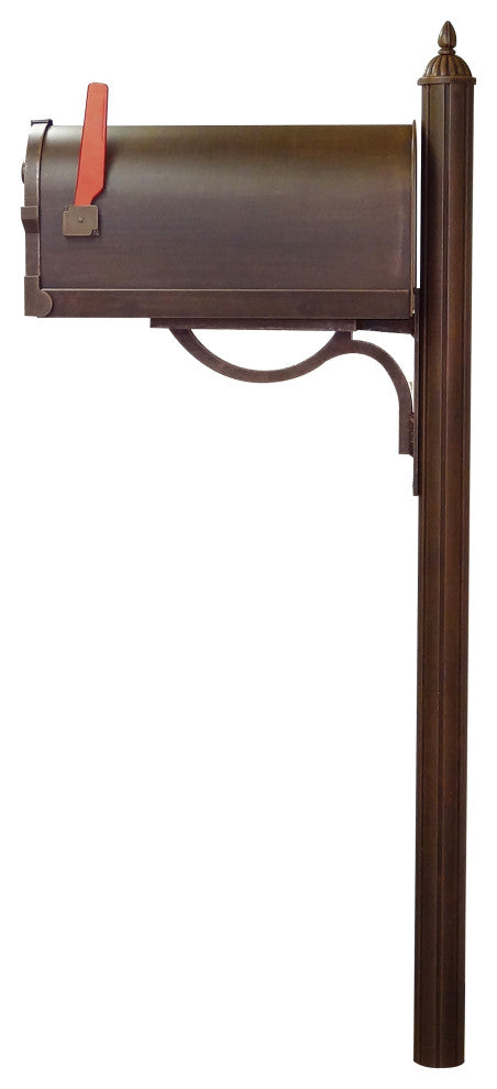 Savannah Curbside Mailbox with Richland Mailbox Post