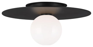 Nodes Medium Flush Mount, Midnight Black