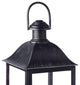 Classic Carriage Antique Style Candle Lantern Black Metal Outdoor Safe Patio