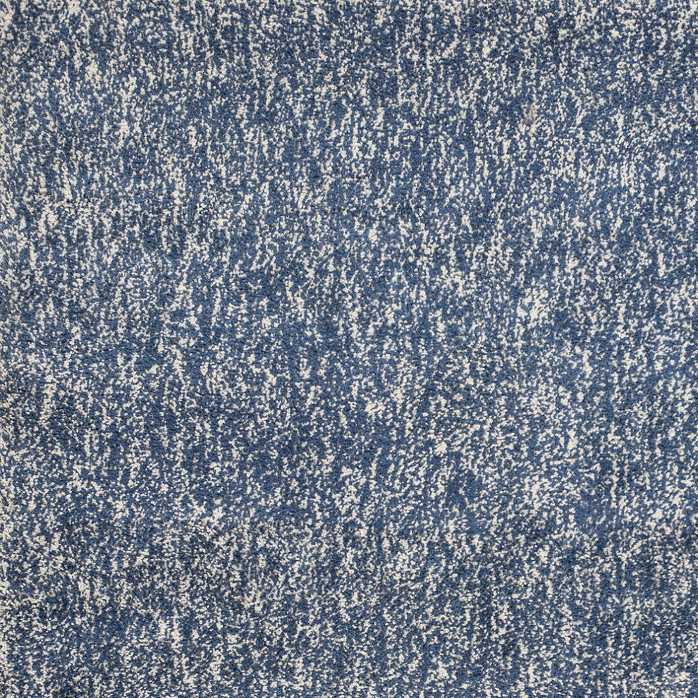 3'X5' Indigo Ivory Heather Indoor Shag Rug