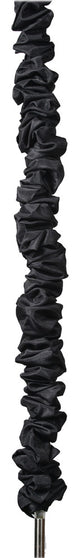5-foot Chandelier Chain Cord Cover, Black Faux Silk