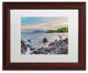 Pierre Leclerc 'Secret Beach Sunrise Maui' Matted Art, Wood Frame, White, 14x11