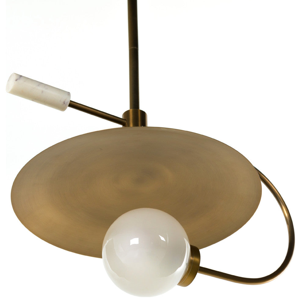 Harpo Pendant-Antique Brass Iron