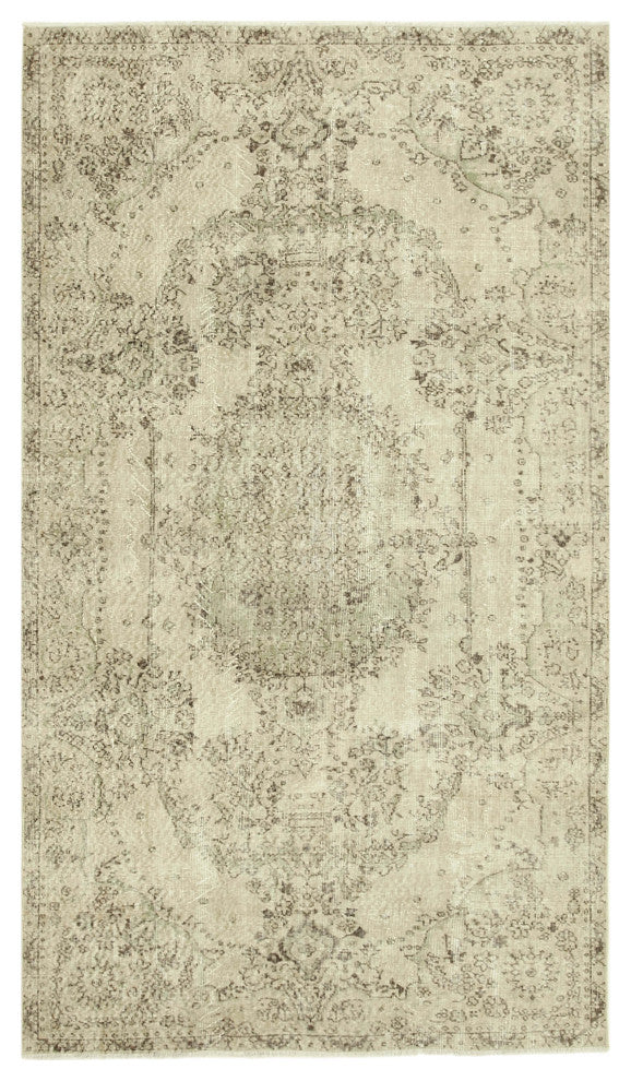Rug N Carpet - Hand-knotted Turkish 5' 4" x 9' 3" Antique Vintage Rug