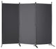 VEVOR Room Divider 3-Panel Folding Privacy Screen 89"x20.3"x72.8" Dark Gray