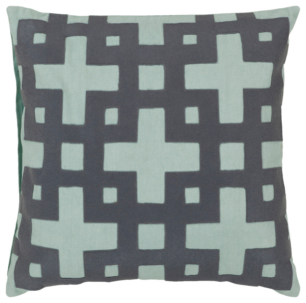 Surya Layered Blocks AR-085 18" x 18" Pillow Kit