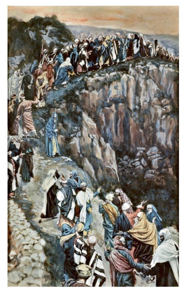 "Brow of The Hill Near Nazareth" Digital Paper Print by James Tissot, 20"x32"