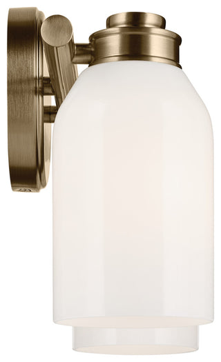 15" 2-Light Vanity Light With White Opal Glass