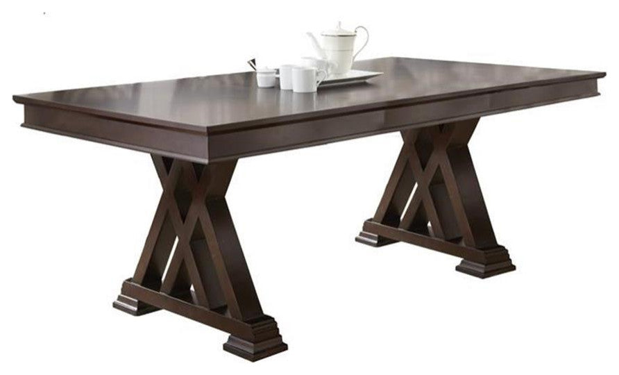 Steve Silver Adrian Wood Dining Table Espresso Cherry Finish