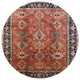 Ahgly Company Indoor Round Mid-Century Modern Area Rugs, 8' Round