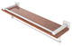 Montero 22" Wood Shelf with Gallery Rail and Towel Bar, Matte White