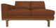 Cantor Left Arm Leather Sofa, Finish: Fawn, Leather: Amber