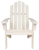 Rustic Adirondack Chair, Distressed White