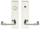 Stuttgart Lever, Tubular Entry, Single Cylinder, LH, Polished Stainless Steel