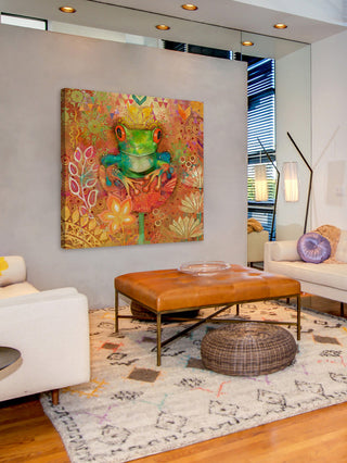 "Red Eyed Tree Frog" Painting Print on Wrapped Canvas