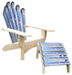 Snow Ski Skichair and Ottoman Black Fisher, Blue Elan