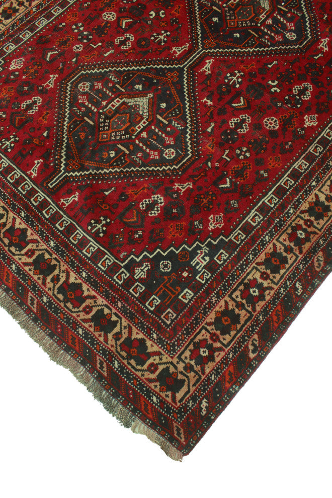 Fine Vintage Distressed Loy Red Rug