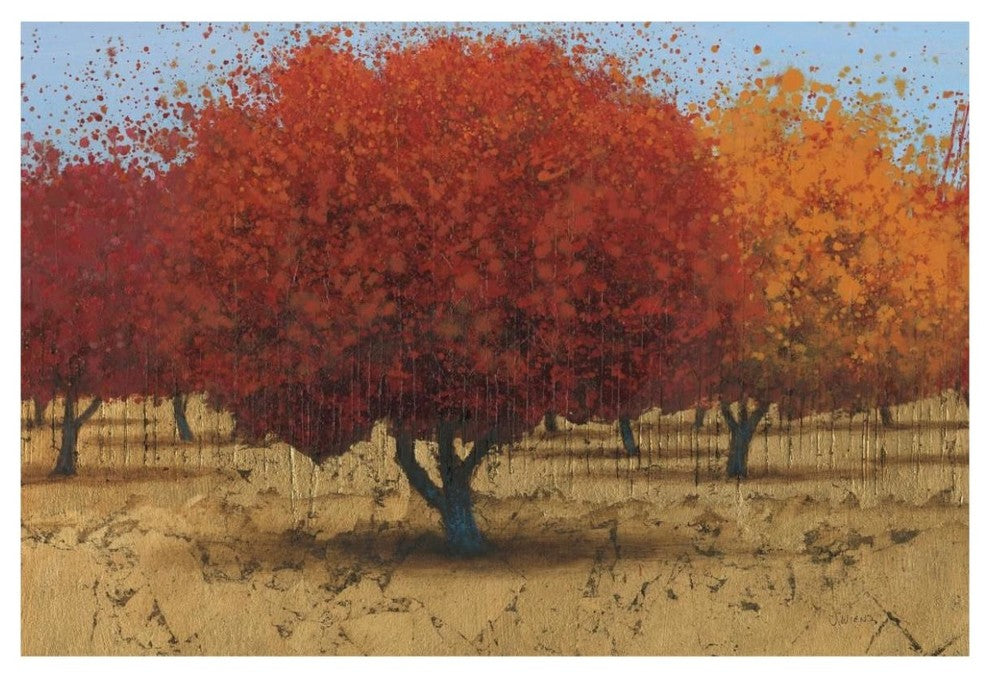 "Orange Trees II" Digital Paper Print by James Wiens, 62"x42"