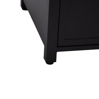LeisureMod Walbrooke Patio Square Tank Holder, Black