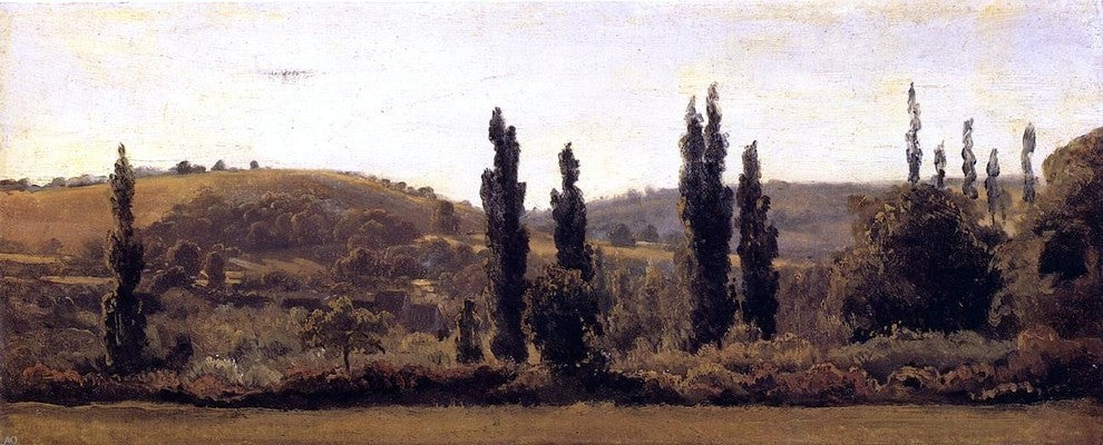 Theodore Rousseau Landscape With Poplars Wall Decal