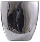 Darius Vase Small Chrome Finish on Ceramic