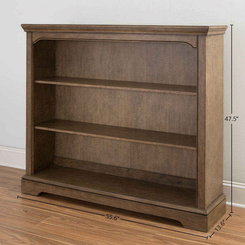 Hanley 14"H Wood Bookcase, Cashew
