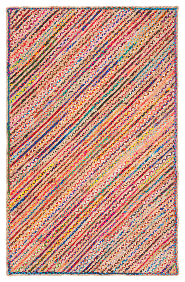 Safavieh Cape Cod Collection CAP311 Rug, Natural/Red, 4'x6'