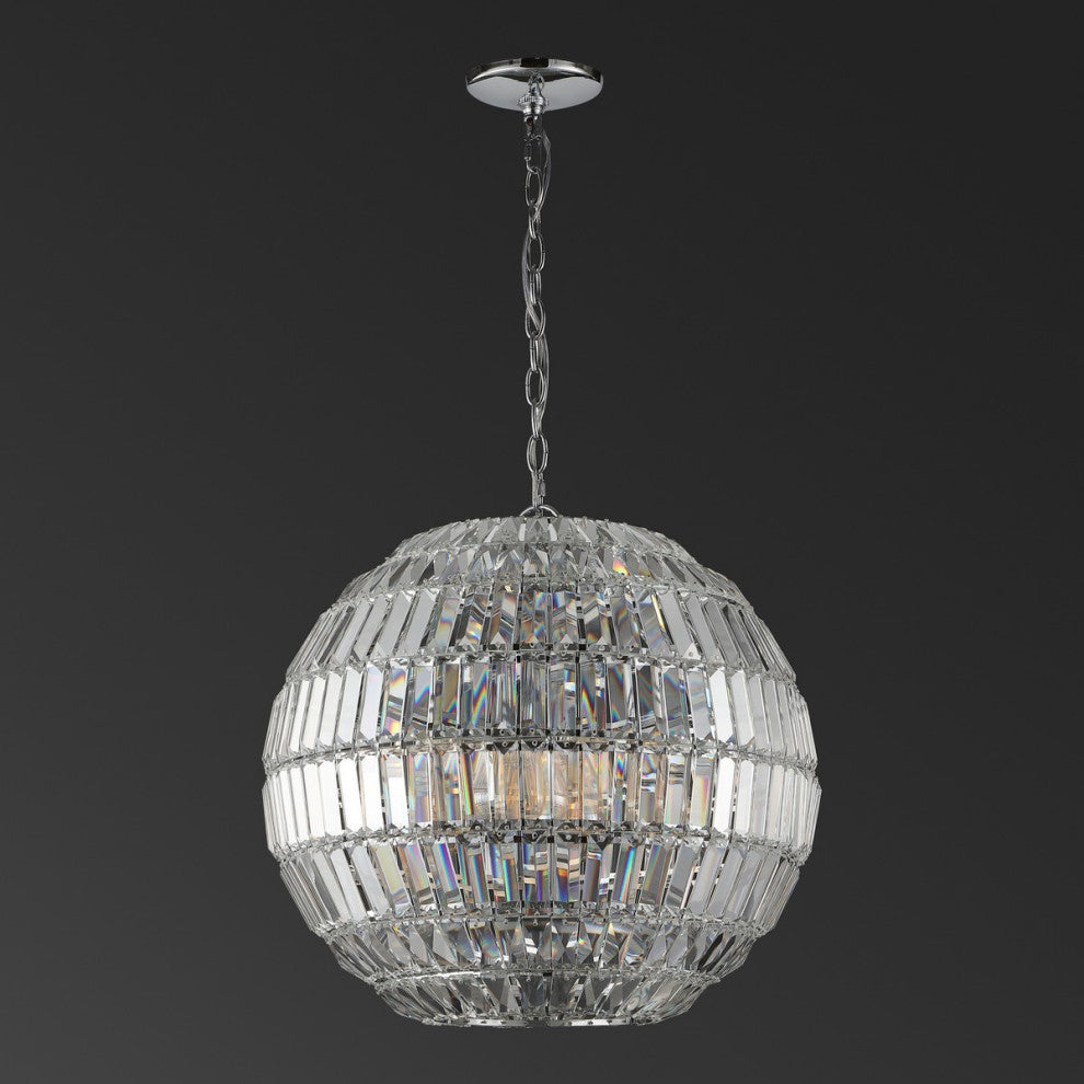 Safavieh Couture Demarco Small Crystal Chandelier Chrome