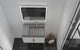 CastelloUSA Amazon 30" Right Wall Mounted Bathroom Vanity Set, White, Gray Top, Gold