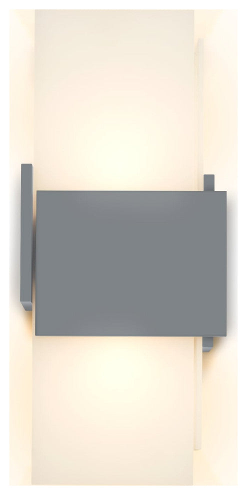 Acuo Outdoor LED Sconce, Matte Gray, Cool White