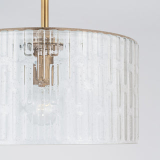 Capital Lighting Emerson 1-Light Semi-Flush 241311AD Aged Brass