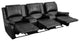 Flash Furniture Allure Series 3 Seat Black Theater Seating - BT-70295-3-BK-GG
