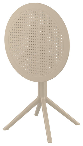 Sky Round Folding Table 24" Taupe