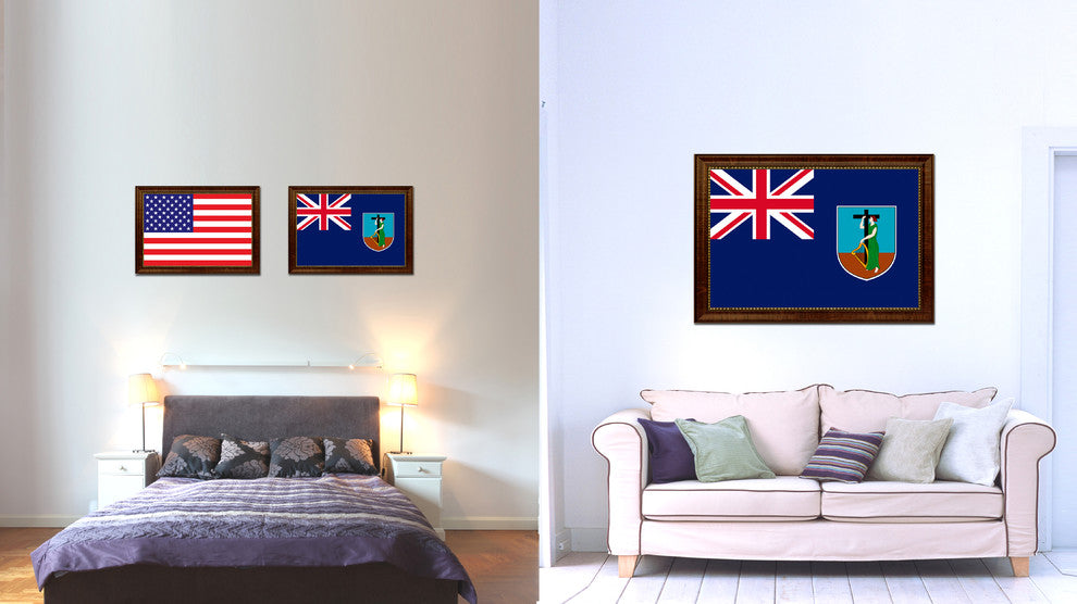 Montserrat Country Flag Canvas Print, 15"x21"