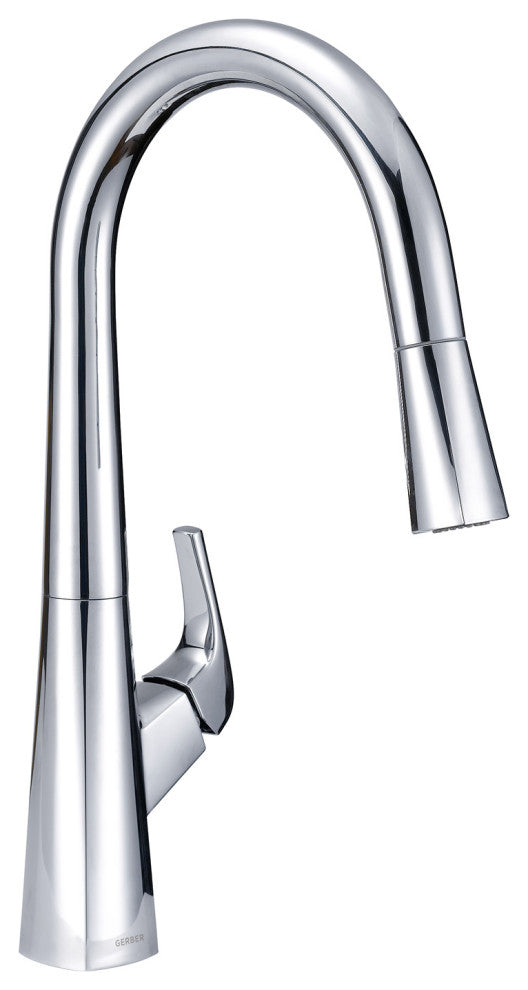 Vaughn Single Handle Pull-Down Kitchen Faucet, Chrome
