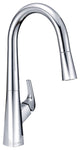 Vaughn Single Handle Pull-Down Kitchen Faucet, Chrome