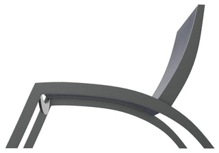 Dune Sling Stackable Outdoor Hydro-Lounge Chaise, Collect Indigo/Graphite