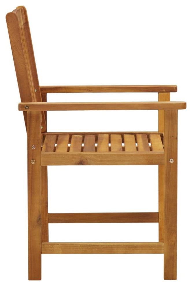 Vidaxl Director's Chairs With Cushions 4-Piece Solid Acacia Wood