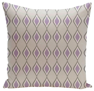Geometric Decorative Pillow, Paloma Classic Lilac, 18"x18"