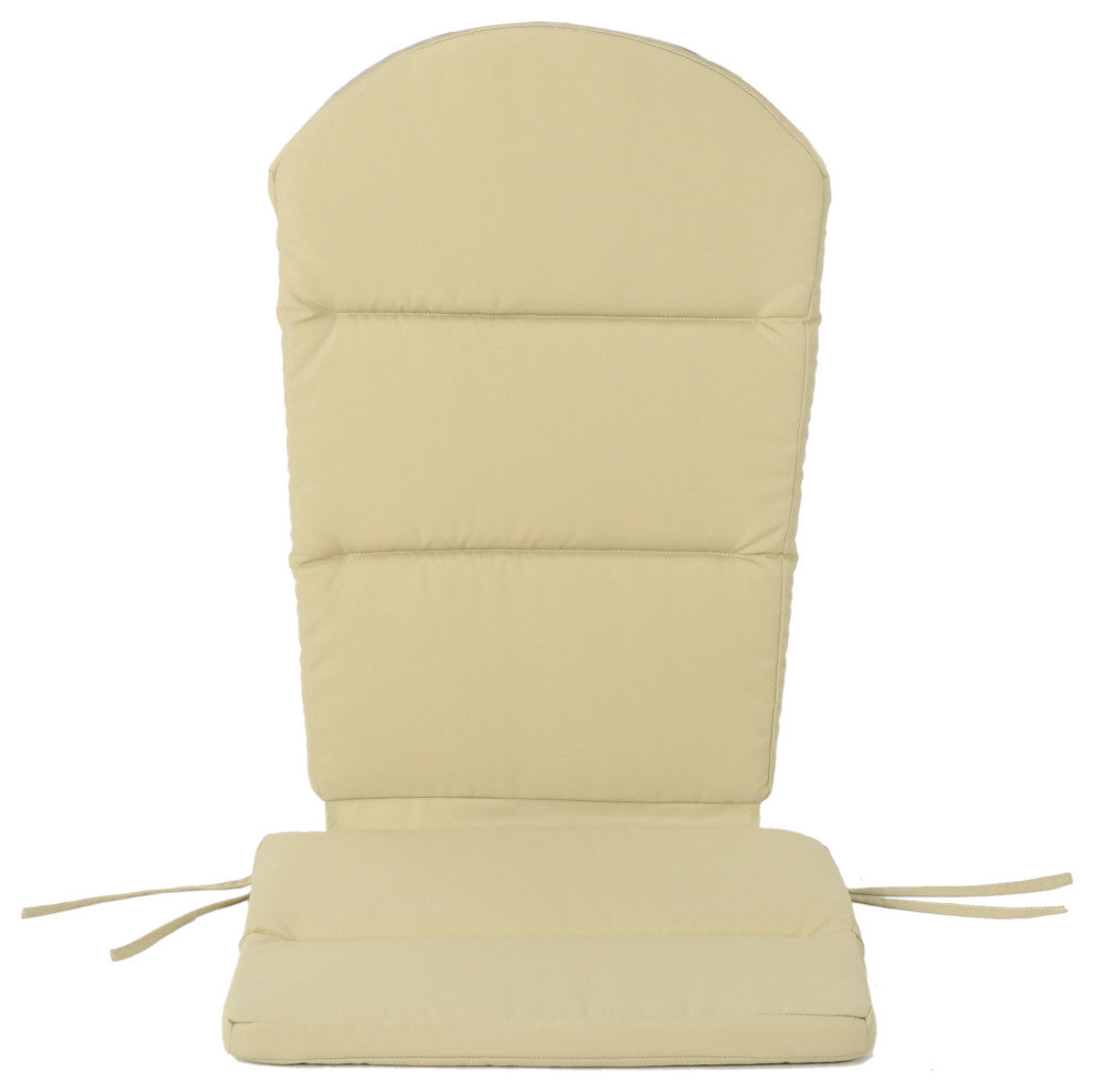 Malibu Outdoor Water-Resistant Adirondack Chair Cushions, Set of 2, Khaki